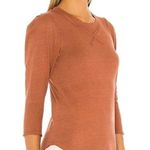 Free People  We the Free Clover Puff Shoulder Top in Burnt Orange Mesa Photo 0