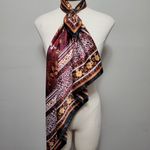 Apt. 9  mixed print satin paisley square scarf Photo 2