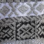 NWT Vintage 90s Fair Isle Grandpa Sweater Gray Size M Photo 3