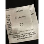 Amour Vert Julianne Floral 100% Silk Shift Mini Dress Size XS Blue Slit Sleeve Photo 7