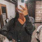 We The Free Women's  Black V-Neck Sweater Photo 8