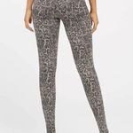 Spanx  Women's Taupe Snakeskin Print Jean-ish Legging Pants Size 1X Tummy Control Photo 1