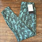 Nike  One Women's High-Waisted 7/8 Printed Leggings Medium Green Black  NWT Photo 6