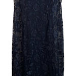 Vintage Blue Lace Maxi Dress 90s Size 10 Photo 0