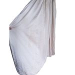 Vera Wang WHITE V-Neck Halter Gown Bridesmaid Dress Belted Bow Slit Size 4 Event Photo 10