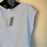 Daniel Cremieux Cremieux Top Women's Size Small Blue White Check Sleeveless with Side Tie NWT Photo 6