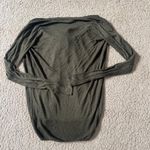 J.Crew Women's  Moss Green Tie Up Sweater Top Long Sleeve Cardigan Size XS Photo 2