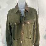 BLANK NYC  Green Fleece Long Sleeve Button Down Jacket Size XS NWT Photo 2