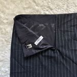 Madewell Skirt Wool-Blend Mini Pinstripe Italian Fabric Almost Black 14 NWT New Photo 8