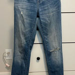 Madewell 9" Distressed High Risen Skinny Skinny Blue Jeans - Size 25 Photo 0