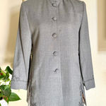 Valerie Stevens Gray Embroidered Blazer 100% pure wool size 12 Photo 0