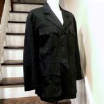 Ralph Lauren Women’s Black Long Sleeve Multi Pocket Button Front Peacoat Size 6 Photo 1