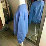 Gildan Blue Embroidered Crewneck Sweatshirt "Be Kind" Photo 2