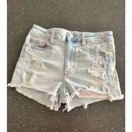 American Eagle  distressed Hi rise shorts size 6 Photo 1