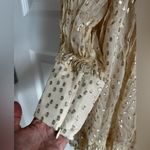 Zimmermann Wrap Mini Dress in Cream & Gold NWT XL Photo 6