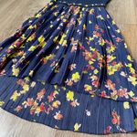 Xhilaration Xhiliration Dress Size Medium High Low Hem Pleated Scoop Neck Floral Print Photo 6