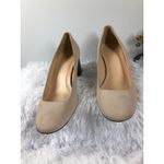 J. Crew Women Shoes Size 8 Chunky Tortoise 2” Heels Neutral Suede Slip On Photo 4