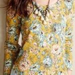 Anthropologie Ruffled Goldenrod Sweater Photo 0