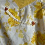 Handmade Vintage Yellow Floral Western Style Button Down Shirt | Small Photo 4