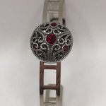 Boutique Elegant Red Snap Jewelry Bangle Bracelet Cuff Photo 1