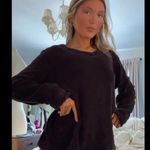 Cute Warm and Fuzzy Black Vintage Oversized Sweater Size XL Photo 0