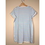 Tommy Bahama Womens Striped Quarter Zip Short Sleeve Drawstring Shirt Dress M Photo 3