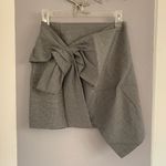 ZARA Black & White Houndstooth mini Skirt with Bow Knot Photo 2