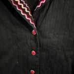 Bob Mackie  Wearable Art Jacket Size Large Colorful Zigzag Design Button Up Photo 2