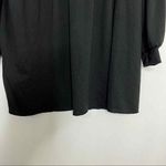 Velvet Torch Black V-Neck Babydoll Tunic Top Long Sleeve Casual Blouse Size S Photo 3