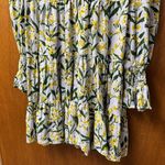 Pomander Place Palmetto Garden Kenzo Long Sleeve Mini Dress Floral Medium M Blue Photo 10