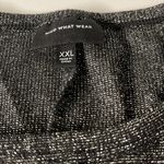 Who What Wear EUC  Black & Silver Glittery Body Suit XXL Photo 2