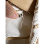 7 For All Mankind Women’s Shine Gold Cream Striped Double Breasted Blazer L Photo 14