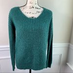 Urban Outfitters ‎ chunky crisscross green sweater S Photo 2