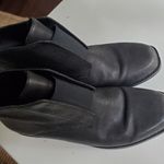 Eileen Fisher  leather short black boots size 5.5 women's with 1 inch chu… Photo 1