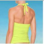 Athleta  Shirrendipity Aloha lemon halter tie v-neck ST tankini top Photo 1
