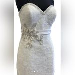 ALLURE ROMANCE Elegant White Lace Wedding Dress Size 2 Photo 13