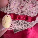 Vintage 90s California Dynasty Pink Floral Satin Slip Dress Womens M Ribbon Size M Photo 3