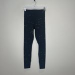 Spiritual Gangster Foil Print Black Gold Paint Splatter Essential Leggings Small Photo 2