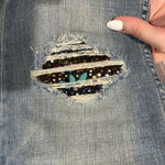 White House | Black Market  Bedazzled High Rise Straight Jeans- Size 2 Photo 2