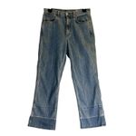 Rag and Bone  High Waist Lou Crop Jeans in Tivoli blue size 28 Photo 2