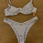 Romwe Gingham Bikini Set Photo 0