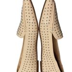 Chase and Chloe Beige Studded Pointed Toe Faux Leather Slip On Flats Size 6 Photo 7