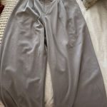 Halara Gray waffle wide leg pants  Photo 1