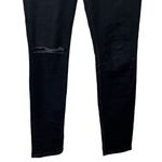 Reformation High And Skinny Jean In Faded Black Destroyed Womens Size 25 Photo 3