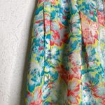 ZARA Basics Pleated Chiffon Mini Skirt Elastic Floral Lined EUC Sz S Polyester Photo 2