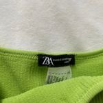 ZARA lime green ribbed tank top Photo 2