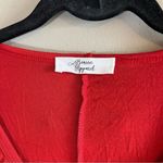 ✨ Beacon Apparel Women’s Red Orange Ruffle Top Medium Photo 2