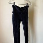 Spanx Faux Leather Leggings Black High Rise Control Waist Shaping Pants Medium Photo 4