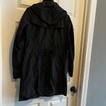 Cole Haan  Womens Black Hooded Water Resistant Trench Coat Size S Photo 14