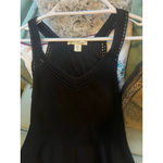 100% Cotton! Women's Dakini Black Crochet Knit Midi Dress M Size M Photo 1